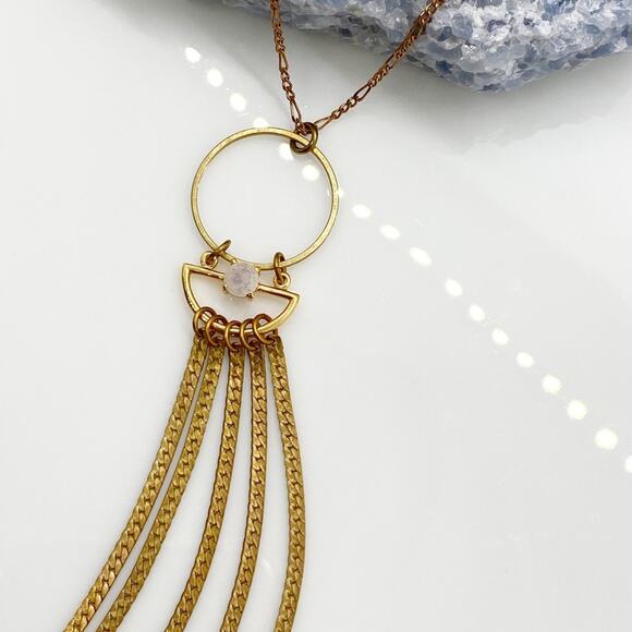 NEW Anthropologie x Hailey Gerrits Elm Pendant Necklace - Picture 10 of 12